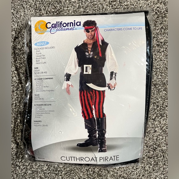 Cutthroat Pirate by California Cosutmes Men's Small - Picture 1 of 2